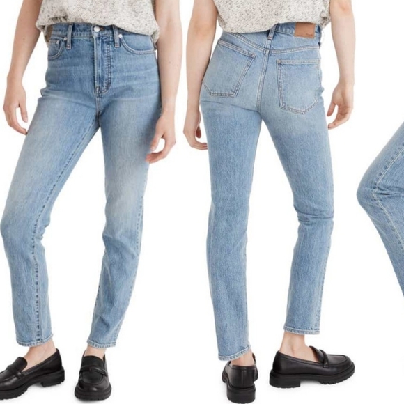 Madewell The Perfect Vintage Denim Jean Straight-leg High-Waist Women's Size 27 - Picture 1 of 13